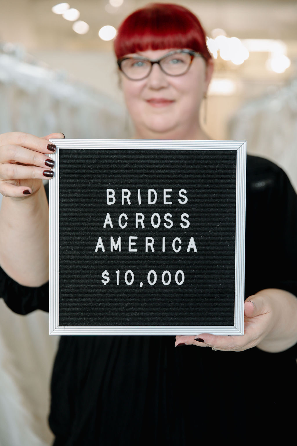 2022 Gift of $10,000 to Brides Across America!