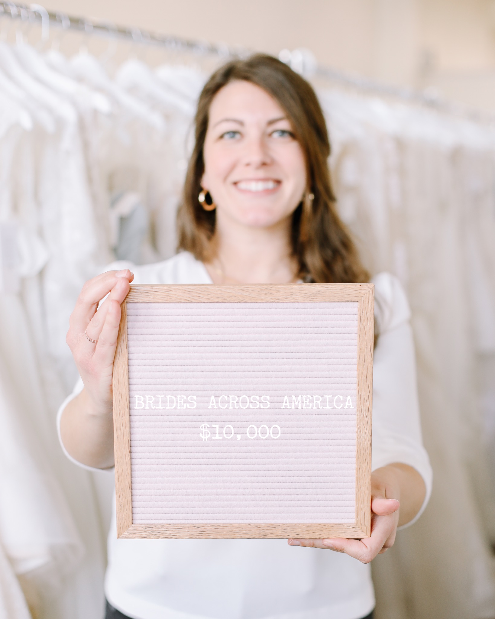 2023 Gift of $10,000 to Brides Across America!