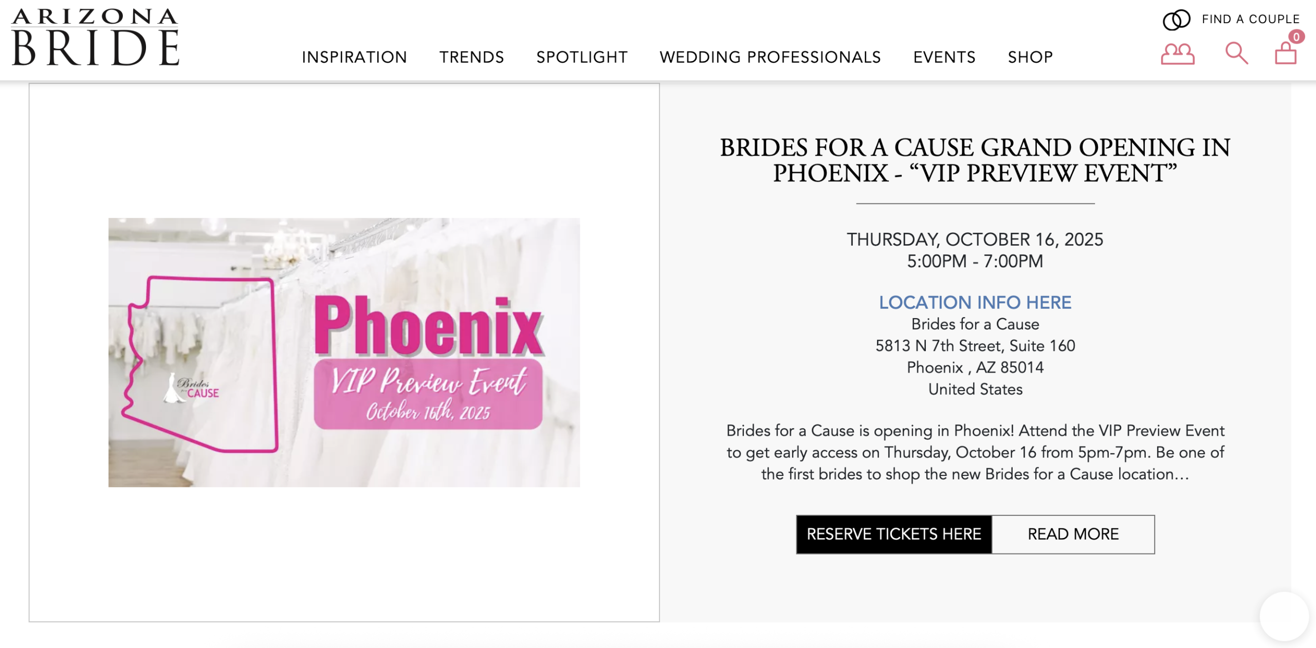 phoenix brides for a cause