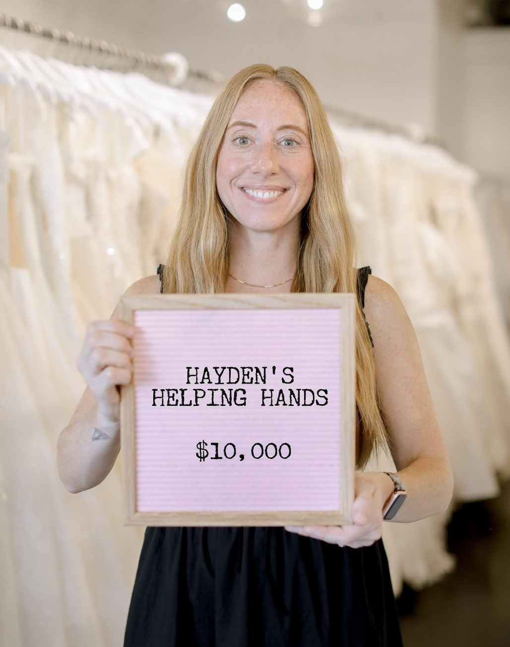 2025 Gift of $10,000 to Hayden’s Helping Hands