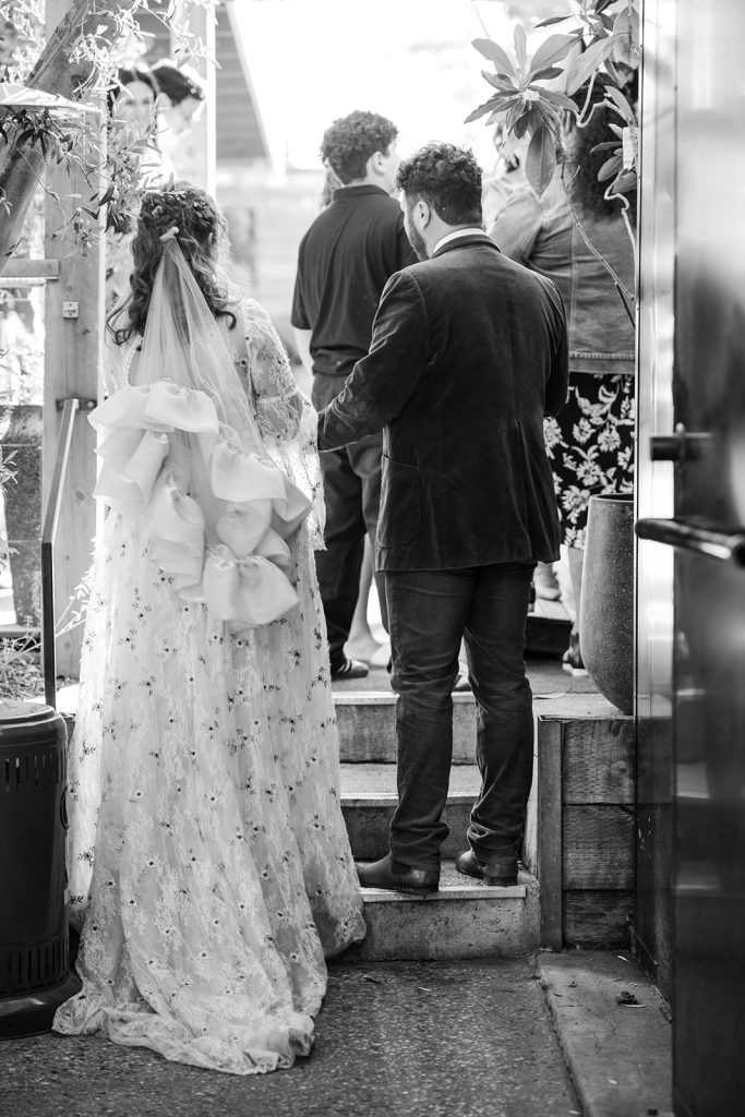 bride in wedding dress